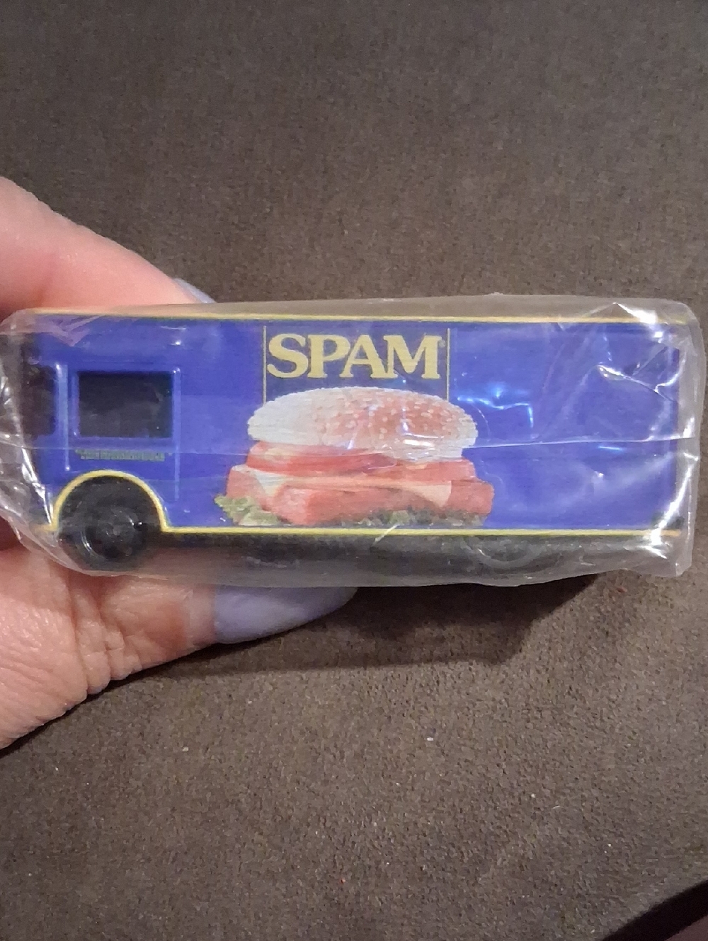 SPAM Blue Promotional Toy Truck